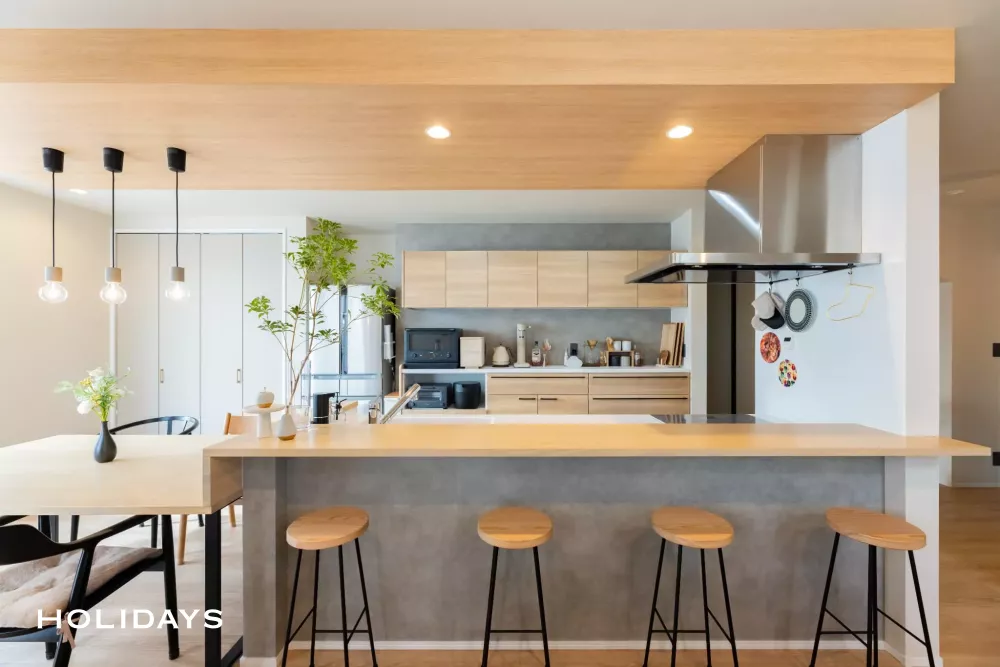 動線と開放感にこだわったナチュラルモダンハウス