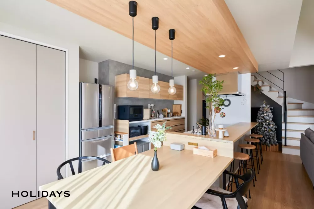 動線と開放感にこだわったナチュラルモダンハウス