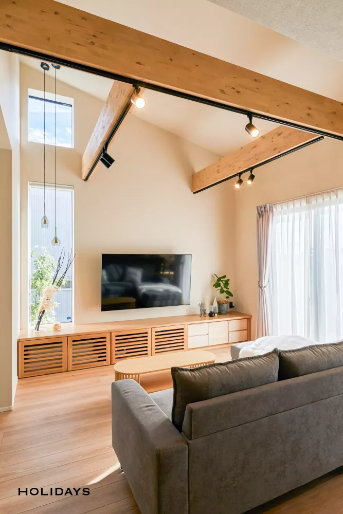 動線と開放感にこだわったナチュラルモダンハウス