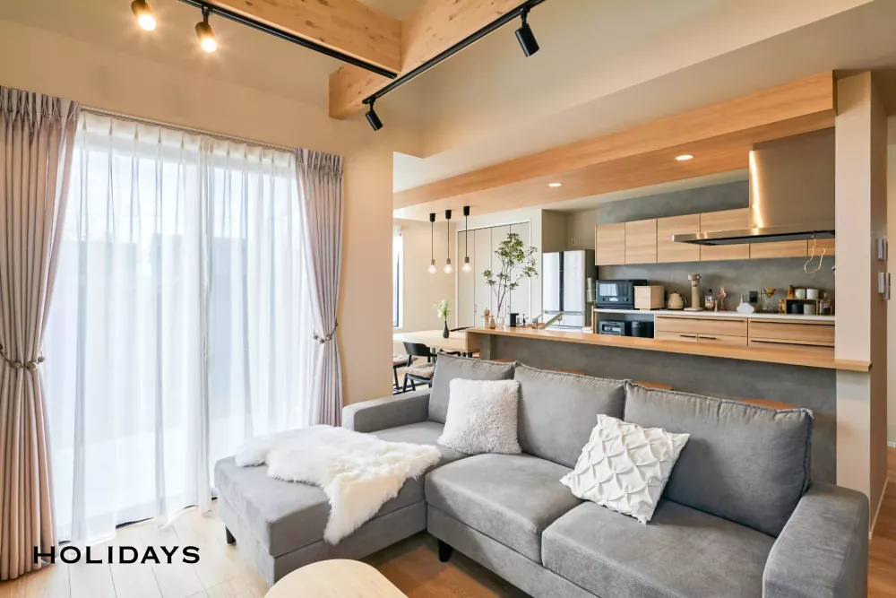 動線と開放感にこだわったナチュラルモダンハウス