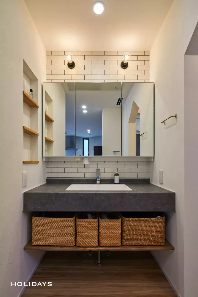 全館空調で玄関土間とリビングが繋がる開放的な住まい