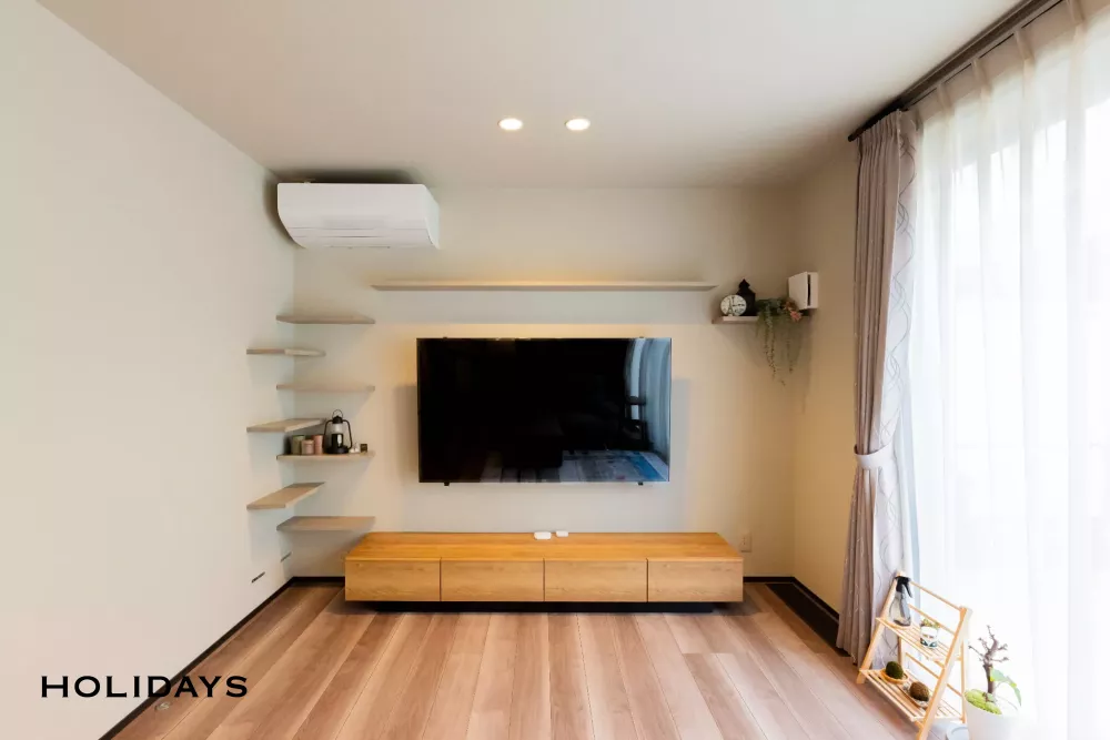 落ち着き感のあるシンプルモダンな家