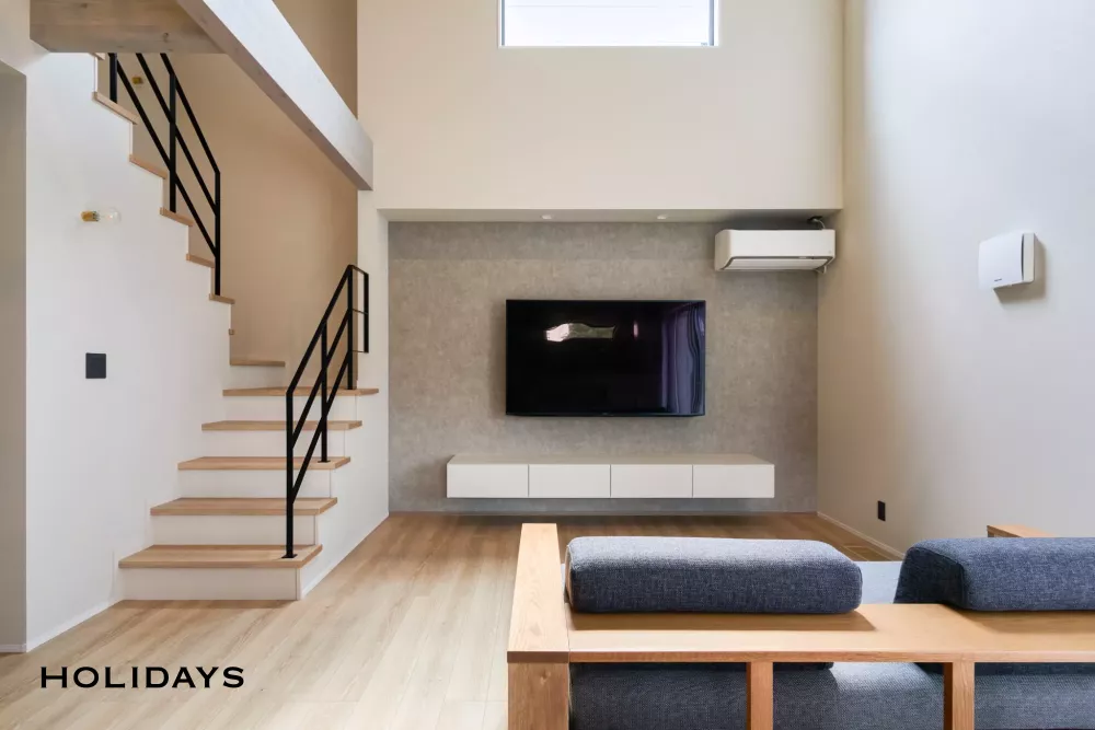 自然光と照明の陰影が美しいナチュラルモダンテイストの家