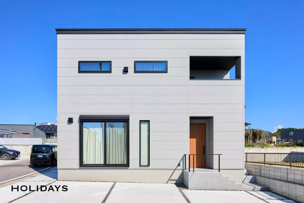 素材感にこだわった北欧モダンの家