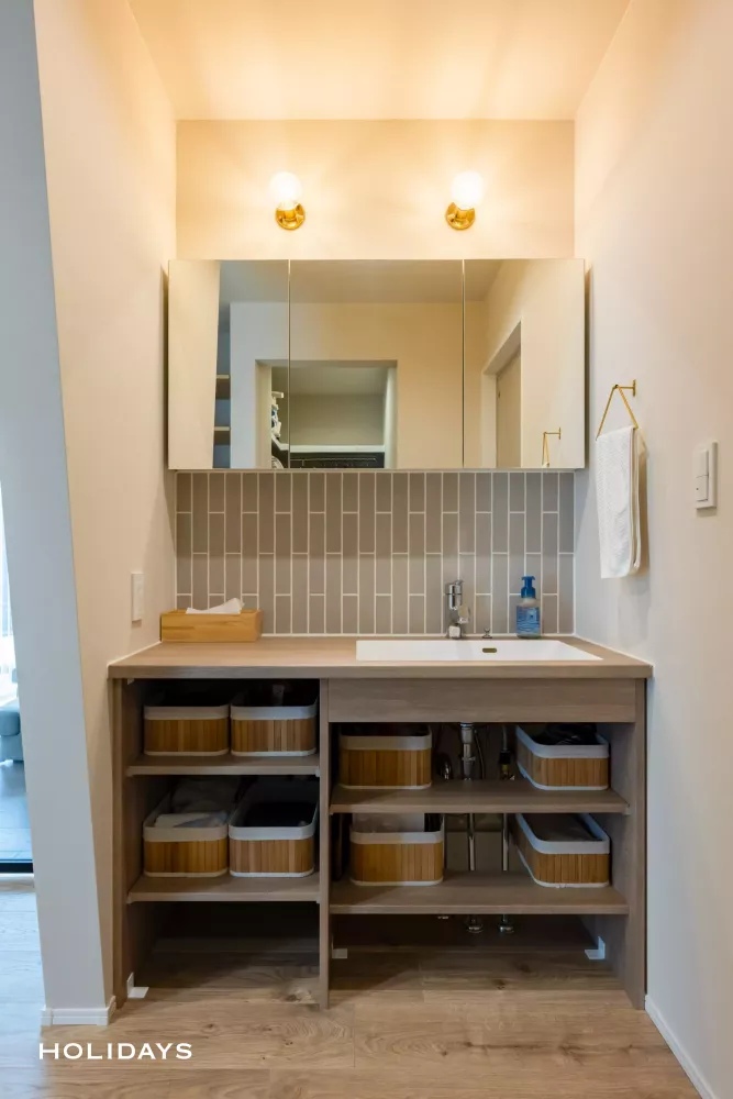 天井高で空間をゆるやかに分けたナチュラルハウス