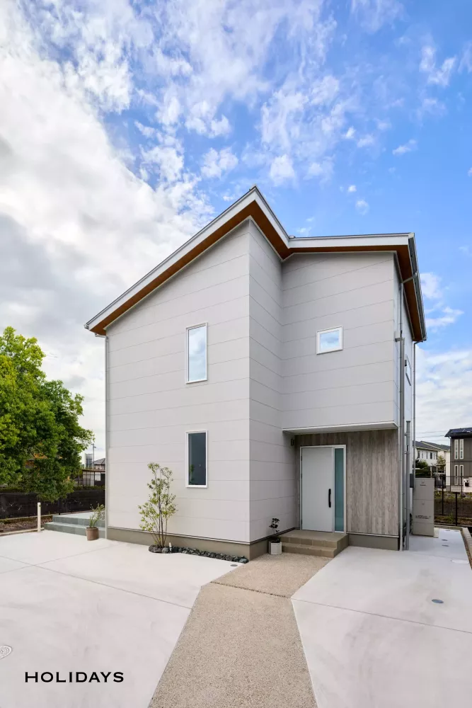 天井高で空間をゆるやかに分けたナチュラルハウス