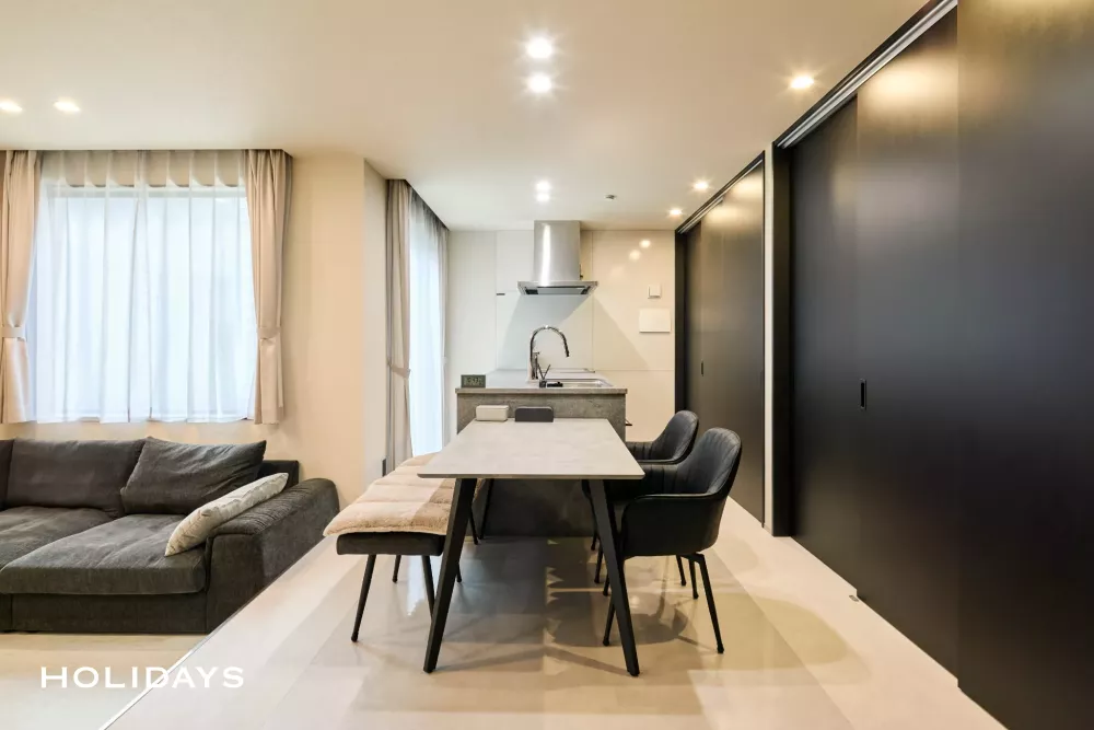 無駄を省いたモノトーンホテルライク