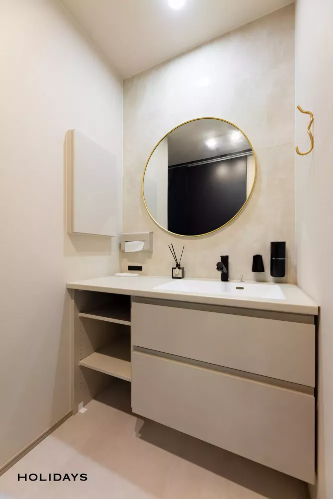 無駄を省いたモノトーンホテルライク