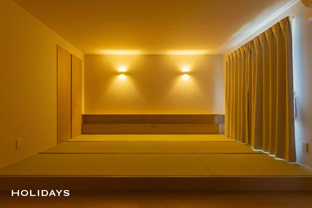 畳に癒される、陰影が美しいモダンな家