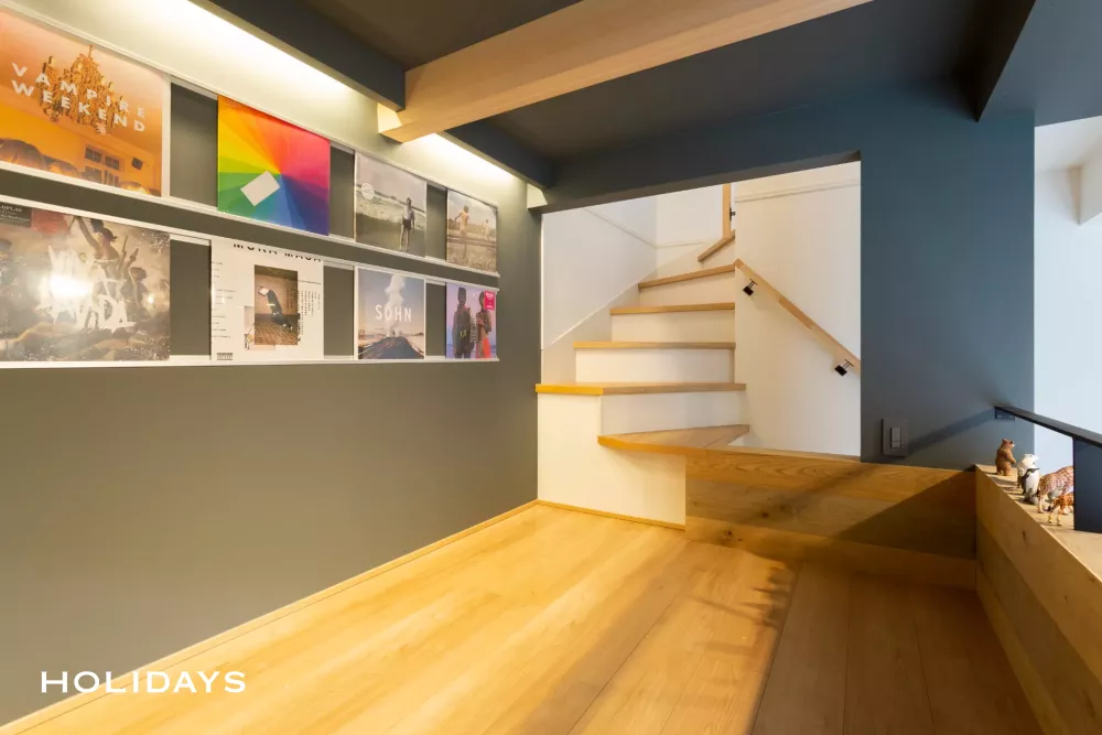 中二階のあるナチュラルテイストな家