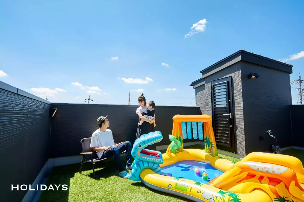 中二階のあるナチュラルテイストな家