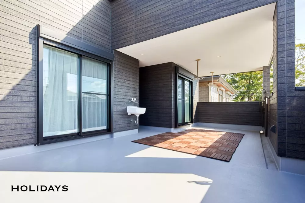 回遊性の高い間取り、ナチュラルテイストな家