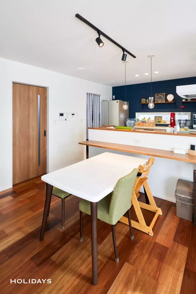 屋上があり、収納力も抜群な家