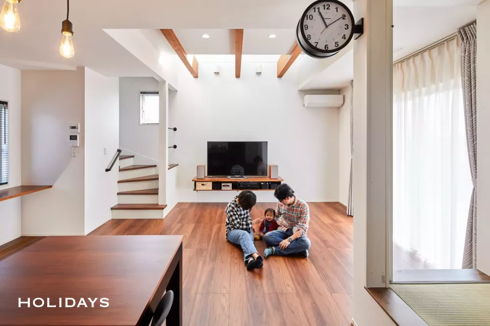 全館空調搭載で快適なナチュラルテイストハウス