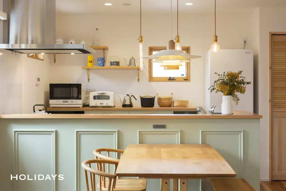 北欧風で可愛らしい色使いのお家