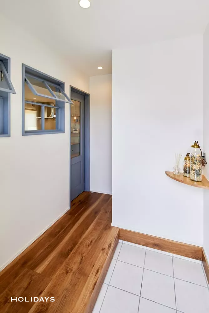 北欧風で可愛らしい色使いのお家