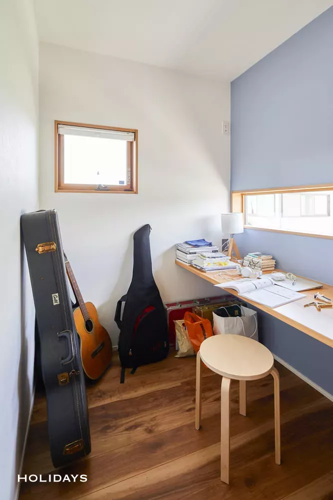 北欧風で可愛らしい色使いのお家