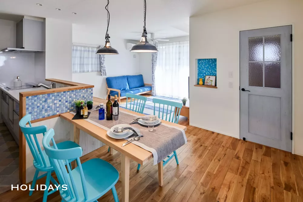 爽やかなカリフォルニアテイストのサーファーズハウス