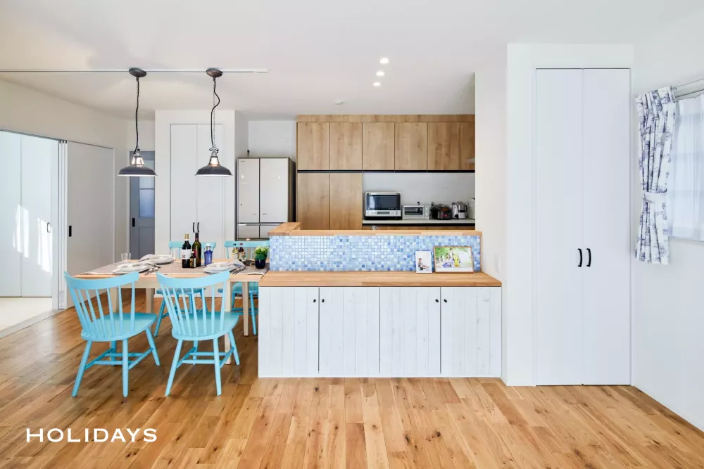 爽やかなカリフォルニアテイストのサーファーズハウス