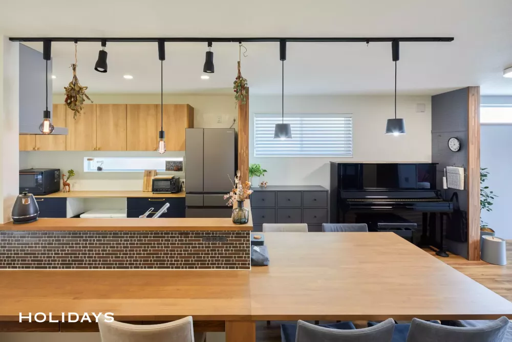 空間を最大限活用した大家族の家