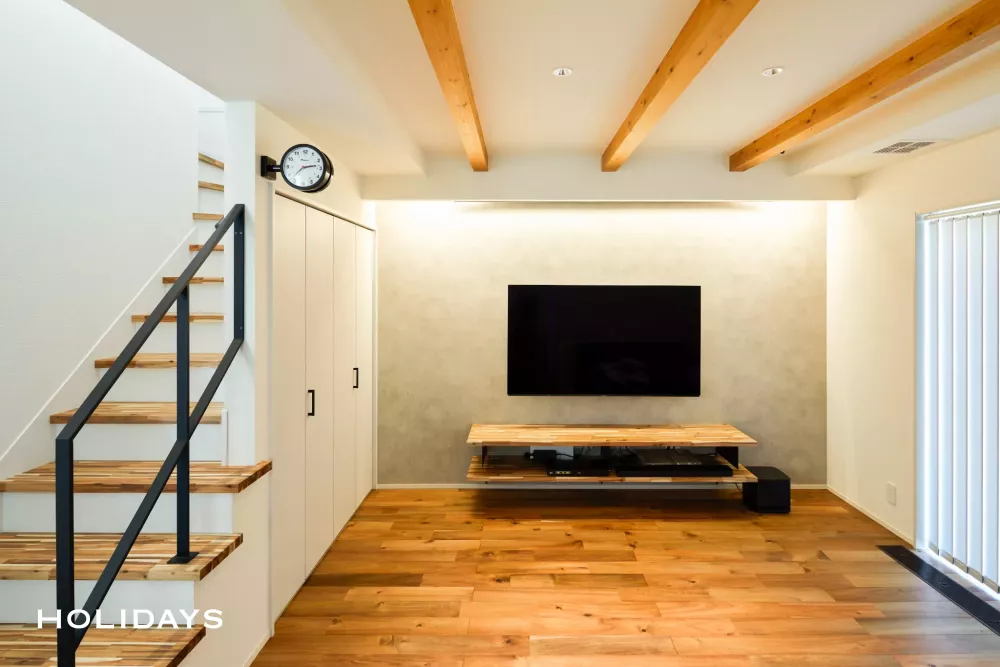 全館空調搭載、木のぬくもりを感じる家