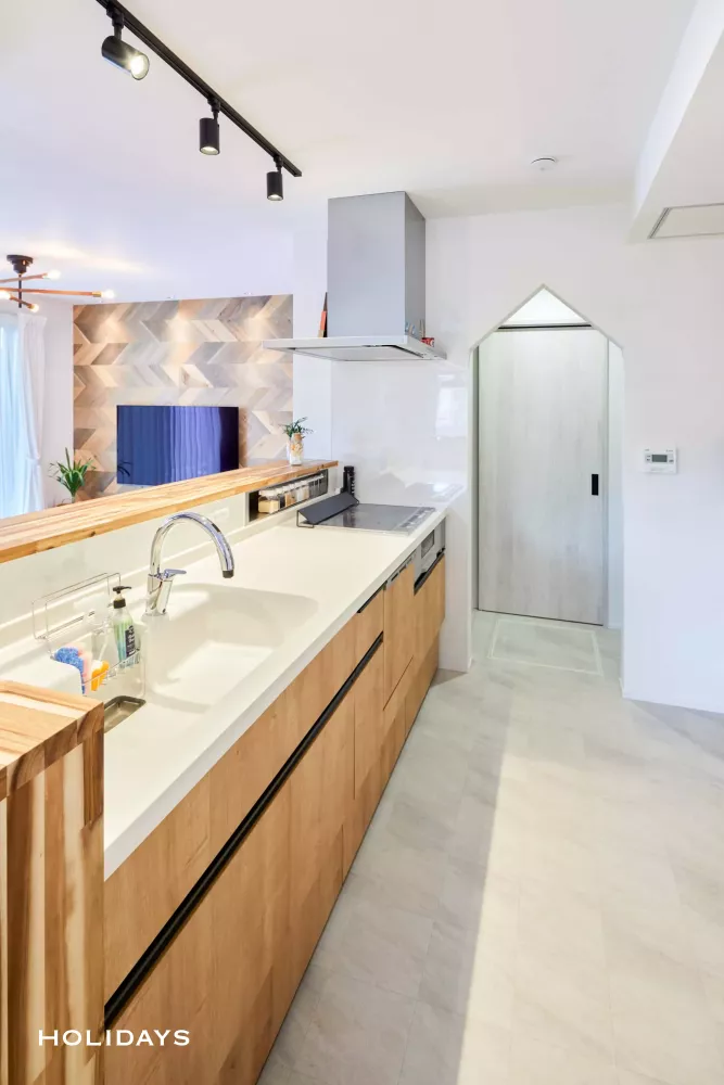 愛犬と暮らす温かみのある家