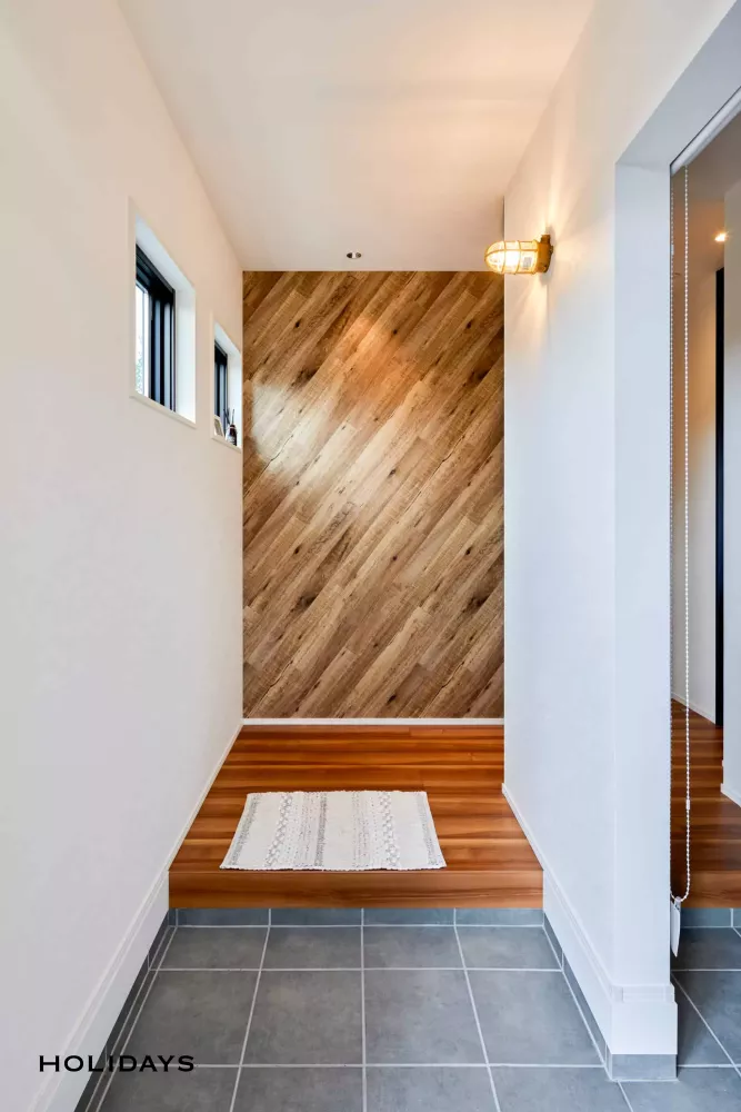 愛犬と暮らす温かみのある家