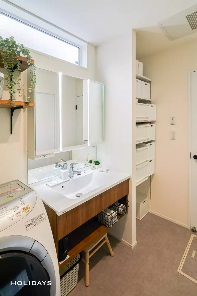 大きな吹き抜けの全館空調の家