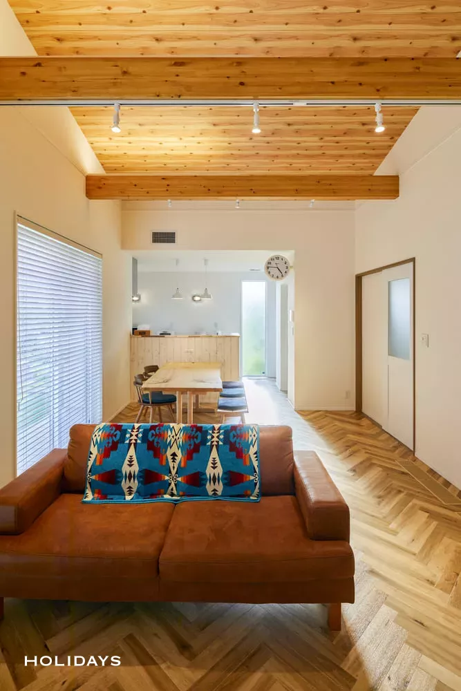 全館空調を搭載した平屋サーファーズハウス