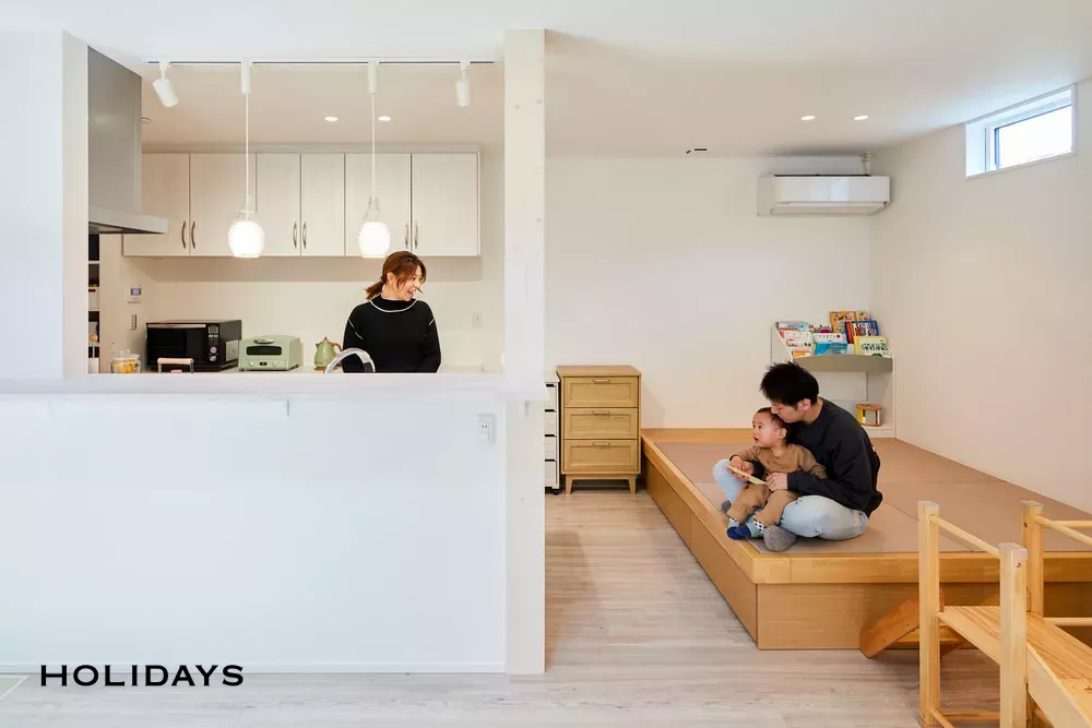 白を基調とした優しさと爽やかさを感じる家