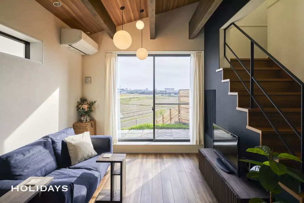 眺望を愉しむ、シンプルな和モダンハウス