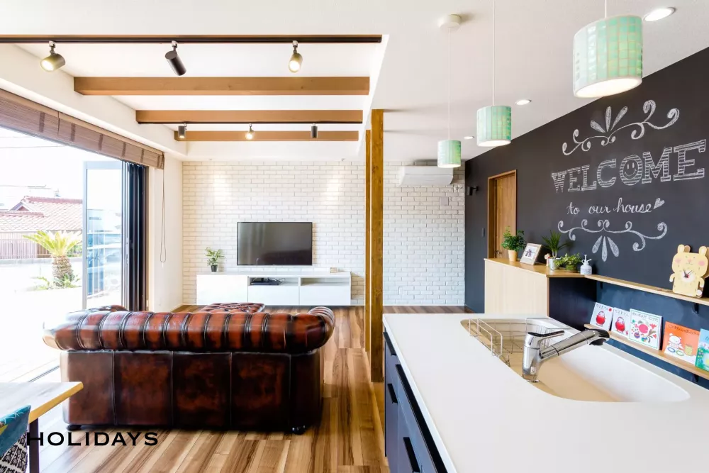 オープンテラスカフェ風の家