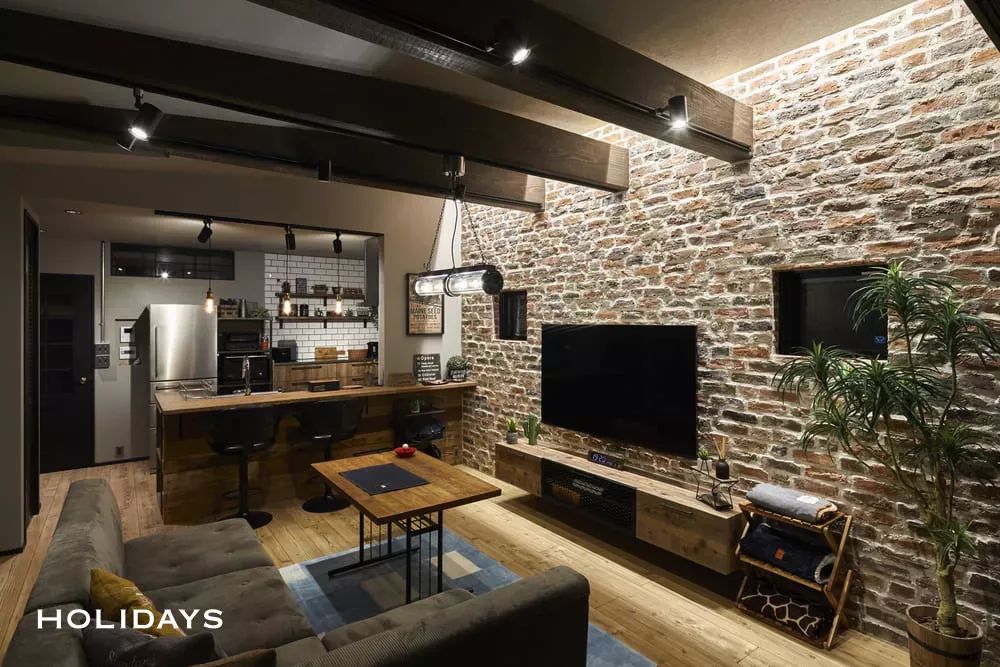 空間を最大限に活用したブルックリンテイストの平屋