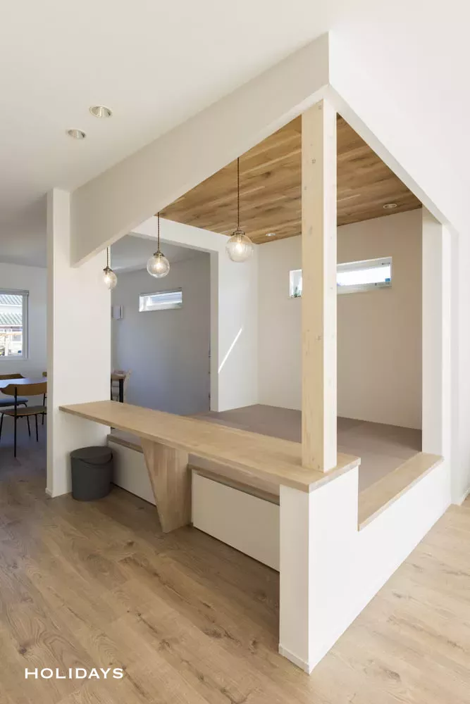 ヌックのある北欧テイストの家